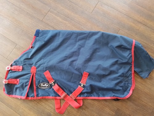 Navy blue gallop turnout rug - turnout,