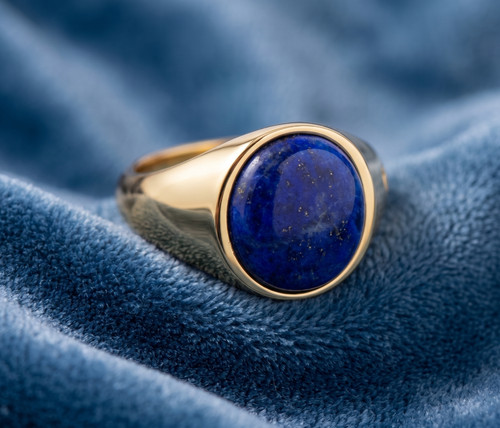 Men signet ring - men's, oval