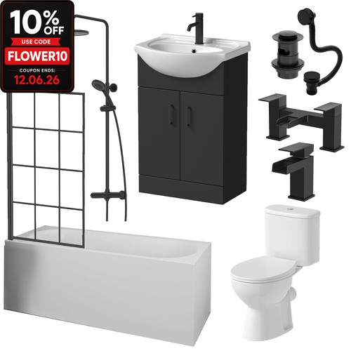 Complete bathroom suite - complete,