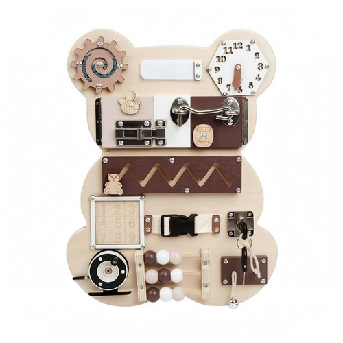 Wooden wall busy board - wooden,