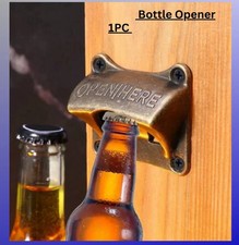 Vintage Wall Mounted Beer Bottle Opener Cast Iron Bottle Opener Wall Mounted