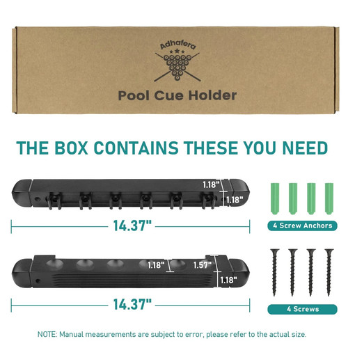Adhafera pool cue holder - cue, holder,