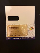 Pokemon Jet Pikachu ANA Gold Boarding Pass Promo Japanese