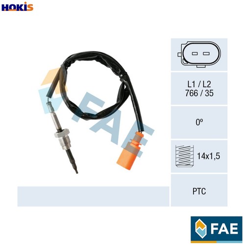 Sensor exhaust gas temperature - exhaust,