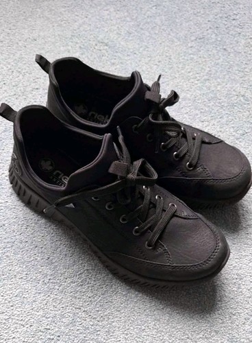 Rieker black trainer casual - rieker,