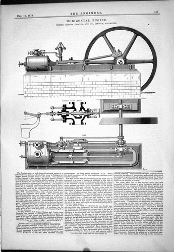 Old horizontal engine - old,