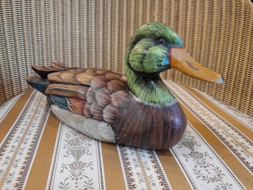 Vintage handmade wooden decoy - vintage,