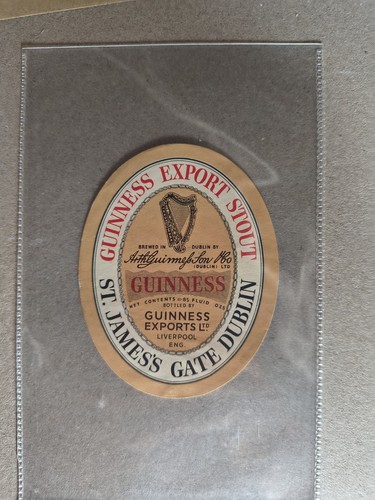 Rare guinness liverpool label - rare,