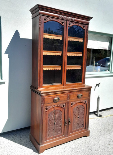 Tall antique mahogany glazed - tall,