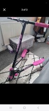 Y FLICKER A3 AIR SERIES PUSH SCOOTER ~ PINK/BLACK ~ FOLDABLE
