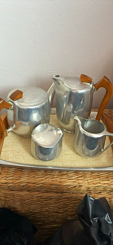 Picquot ware tea set 5pc - picquot,