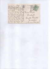 1905 Bridport squared circle on picture postcard