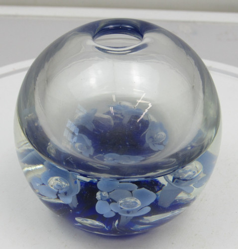 Rare clair glass ivy vase - rare,