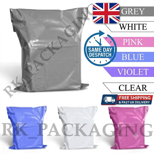 Grey mailing bags strong - bags, poly