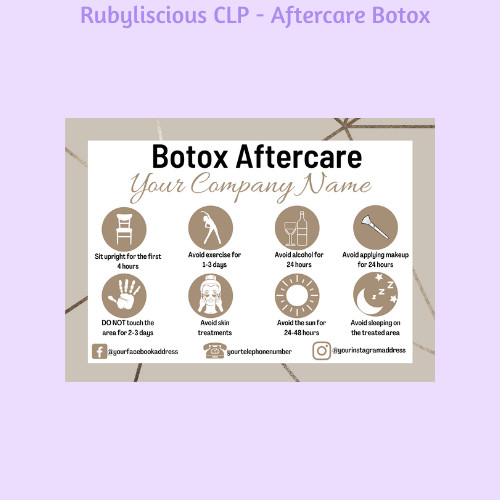 Personalised botox aftercare - personalised,