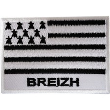 Breizh Flag Patch Iron Sew On