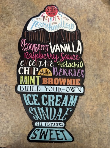 Metal ice cream sundae - metal,