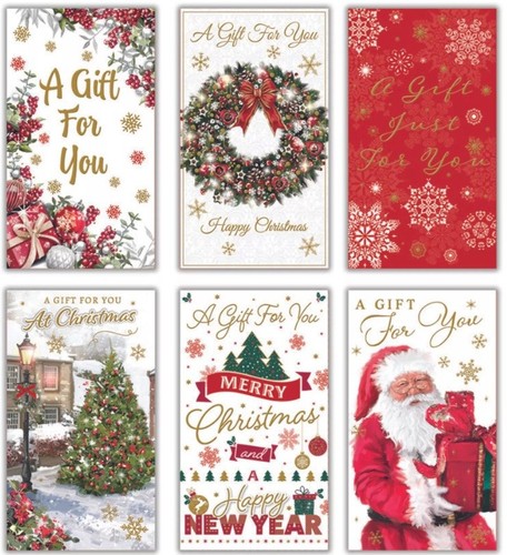 Christmas money envelopes 12 - money, x