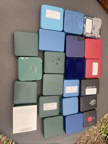 Lot empty coin boxes - lot,