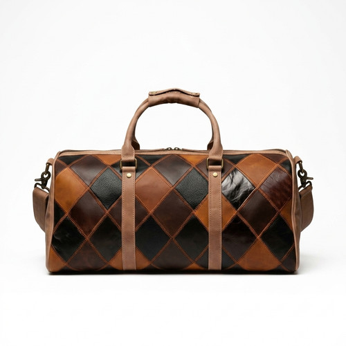 Cowhide leather duffel bag - duffel,