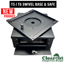 VW T5, T6 Lowered Passenger Seat Base with Safe & Lock & Swivel Plate Campervan
