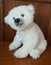 Retired Steiff Alpaca "Eisbar Flocke" Polar Bear Masterpiece Unboxed #036989