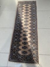 Pakistani Finest Peshawar Bokhara Hand-knotted Wool Rug