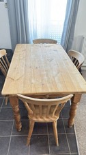 Solid Wooden 4-Seater Table