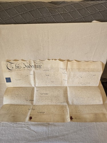Vintage 1805 indenture - 1805,