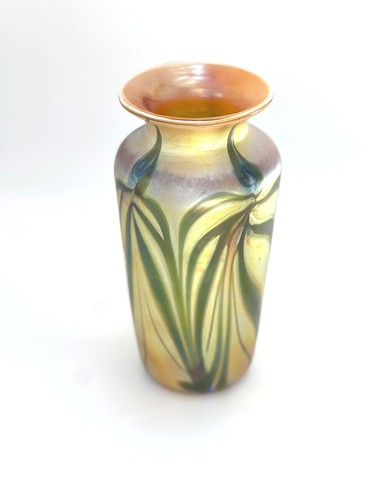 Gold aurene vase - aurene, with