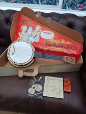 Rare -Selcol Melody Maker Banjo Vintage 1950'S Guitar Toy Boxed