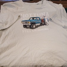 Hot Tuna "Still Swimming " T-Shirt Small Cream Short Sleeve