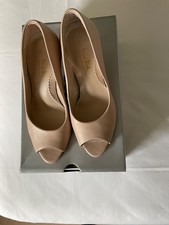 Van Dal Peep Toe Court Shoe Size 4 Nude Colour 3" Heel