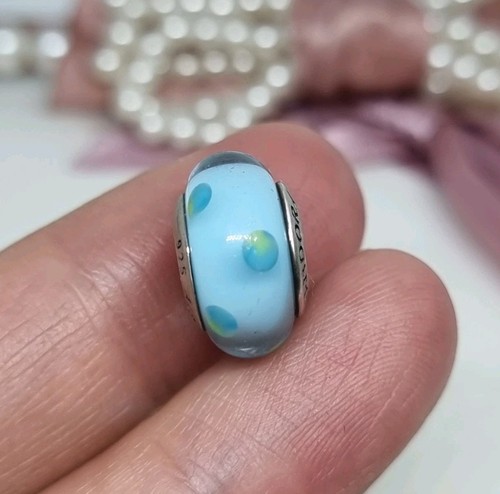 Genuine pandora blue polka - blue,