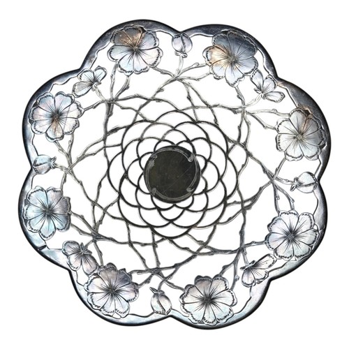 Vintage silver overlay glass - vintage,