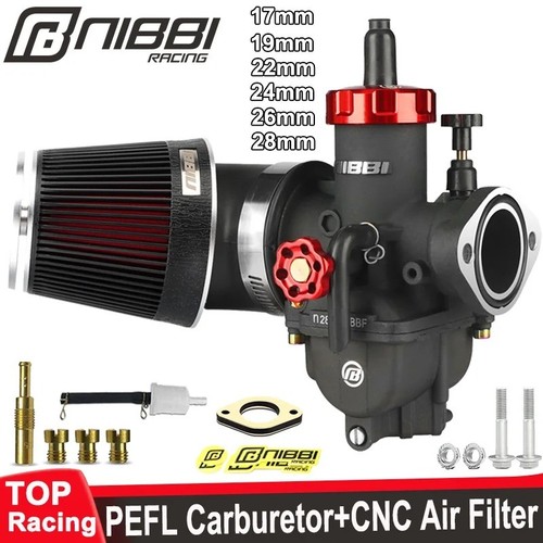 Flange carburetor set with - carburetor,