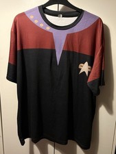 Star Trek Unofficial Uniform T-shirt 3XL Printed Front And Back 3XL Tshirt
