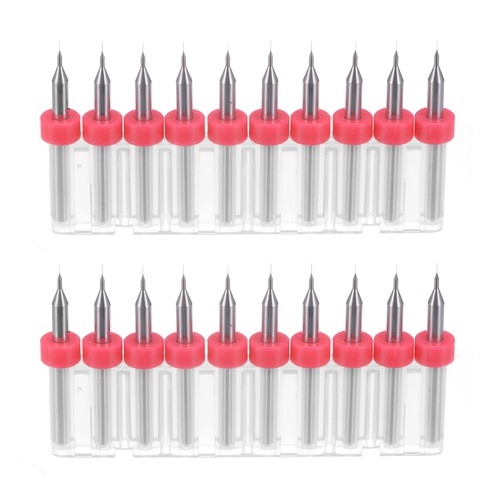20pcs 1mm carbide cnc - 0.1mm,