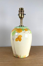 Art Deco Ceramic Table Lamp Hand Painted c1930s Rewired