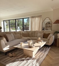 Luxury Zinc Corner Sofa With