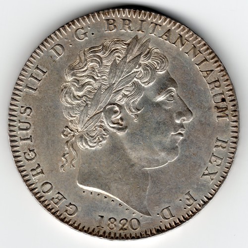 1820 crown coin king - crown,