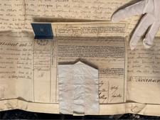 1813 English Vellum Probate
