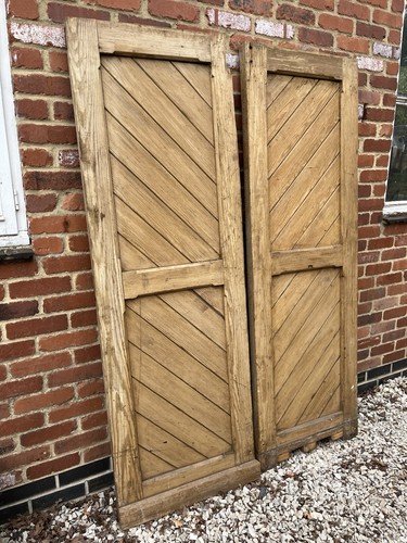 Pair pitch pine victorian - pair,