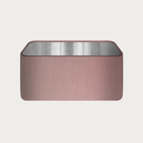 Lampshade blush pink velvet - blush,
