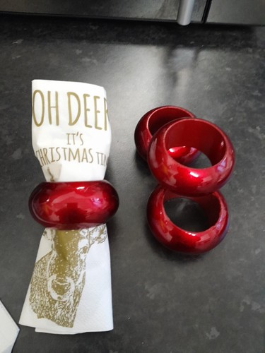 Napkin rings laquered - napkin, rings...laquered