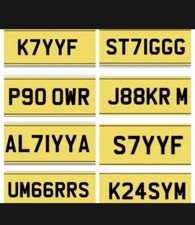 Private Number Plate for sale