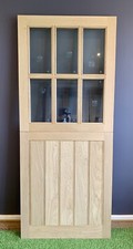 Exterior Double Glazed Front Door Oak Stable Door Cottage Handcrafted 33”X78”
