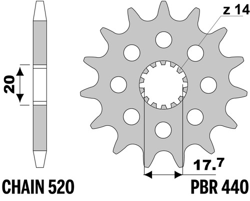 Perforated steel sprocket for - steel,