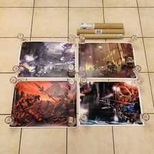 Original Games Workshop Warhammer 40k Posters A2 x 4 Neil Roberts Horus Heresy