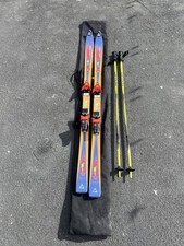 167cm Fischer Skis With Gipron Sticks & Salomon bindings plus Fischer carry bag